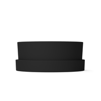 Thumbnail for Modern black and white ceramic water bowl with glossy interior for dogs and cats