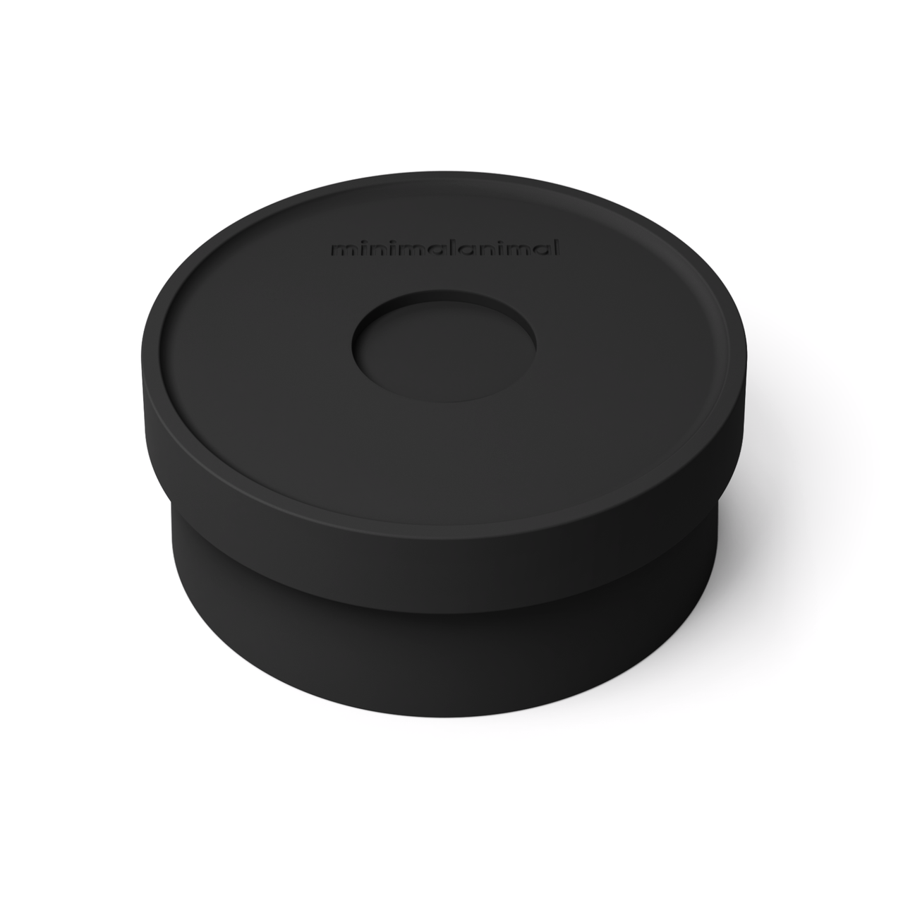 Modern black and white ceramic water bowl with glossy interior for dogs and cats