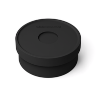 Thumbnail for Modern black and white ceramic water bowl with glossy interior for dogs and cats