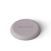 Thumbnail for Circular modern lavender silicone lick mat designed for use with ceramic bowl for dogs and cats