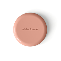Thumbnail for Circular modern coral pink silicone lick mat designed for use with ceramic bowl for dogs and cats