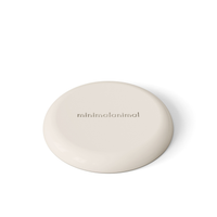 Thumbnail for Circular modern tan silicone lick mat designed for use with ceramic bowl for dogs and cats