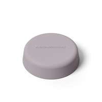 Thumbnail for Dusty lavender minimalist circular silicone slow feeder designed to resemble grapefruit for dog use